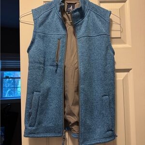 johnnie-O Light Blue Fleece Vest